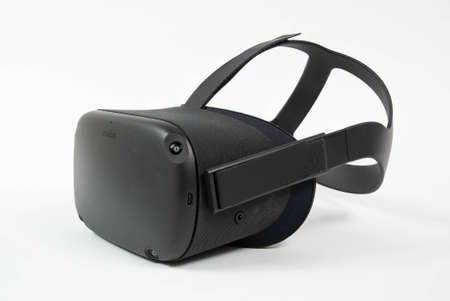 CHESTER, UNITED KINGDOM - APRIL 11th 2020: Oculus Quest VR Headsetのeditorial素材