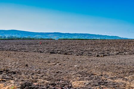Rough Ploughed field in the countrysideの写真素材