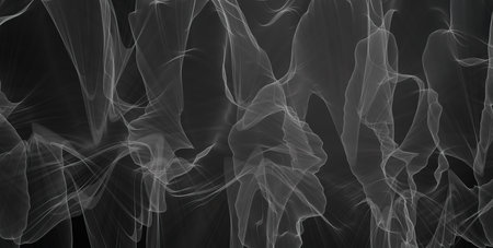 Computer generated abstract background. Random smoke effect full image patternの写真素材