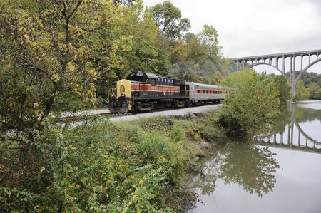 Cuyahoga Valley National Park  Ohio  Railroad Systemのeditorial素材