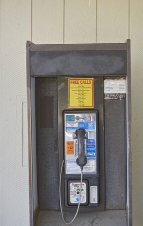 phone booth at Oscar Scherer State Park in Osprey, Florida