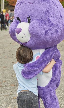Purple bear hug