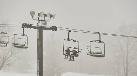 Alpine Valley downhill skiing & snow boardingの写真素材