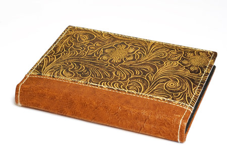 leather bookの写真素材