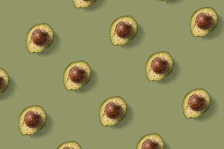 Avocado green minimal pattern