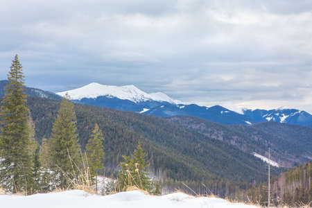 mountain range landscapeの写真素材