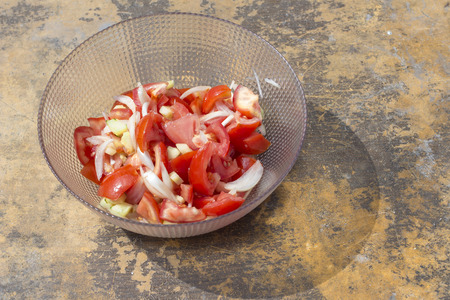 Salad from tomatoesの写真素材