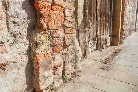 details of old exterior door