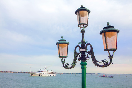 street lamps in Veniceの写真素材