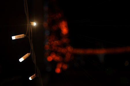 garlands in the night