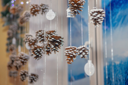 room interior with new year decorationの写真素材