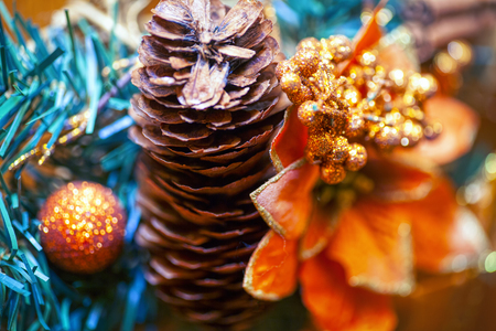 christmas handmade decorationの写真素材