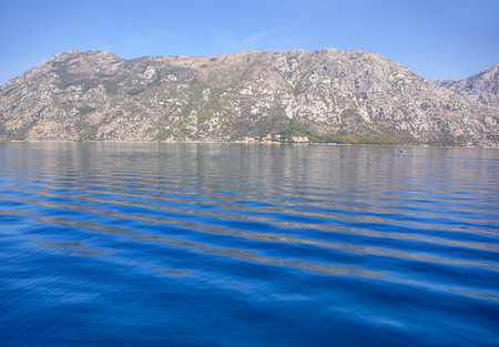 sea landscape with big coastal hills