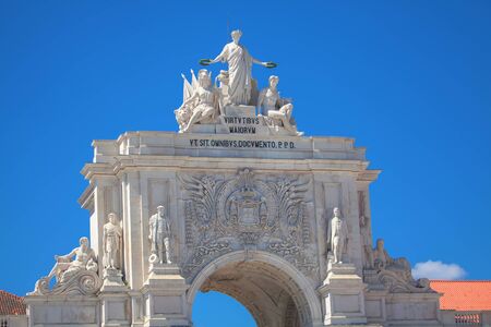 Arco da Rua Augusta in Lisboaの写真素材