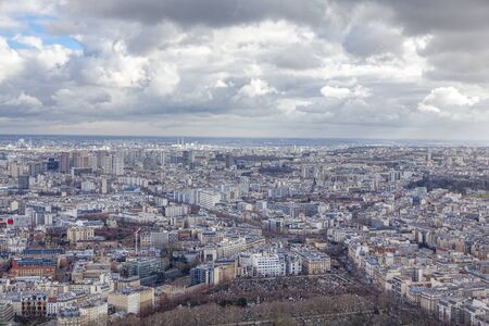 Panorama of Paris , France capital cityの写真素材