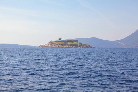 Mamula uninhabited islet in the Adriatic Seaの写真素材