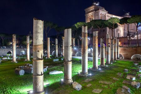 Ancient Forum of Caesar in Romeの写真素材