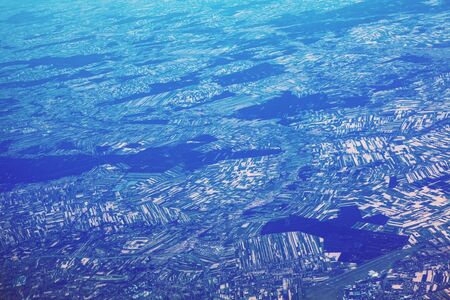 abstract aerial view of the land
