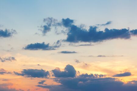 evening time sky with twilight