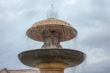 close up image of fountain in Vaticanの写真素材