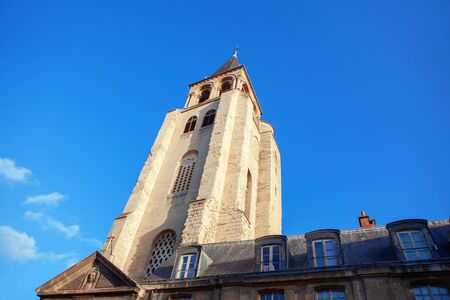 Abbaye de Saint Germain des Pres in Parisの写真素材