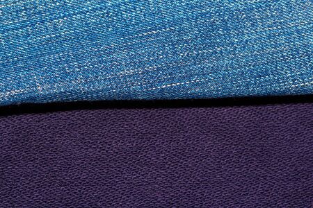 blue texture of two type of material