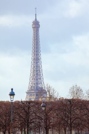 Eiffel Tower famous attraction of Parisの写真素材