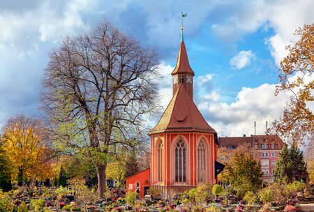 Church of St. John in Nuremberg cemeteryの写真素材