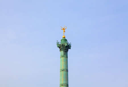 July Column at Place de la Bastille in Parisの写真素材