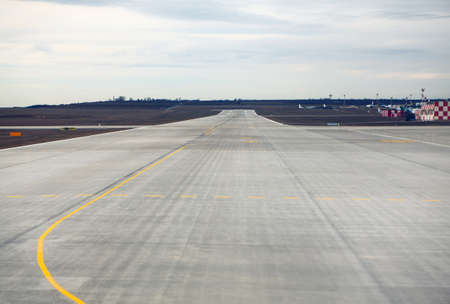 airstrip for the flight to International areaの写真素材