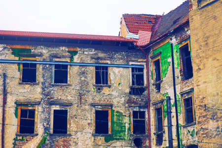 House after bombing from second world warの写真素材