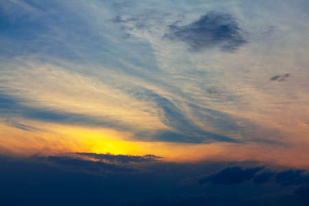 Low light clouds . Awesome evening heaven