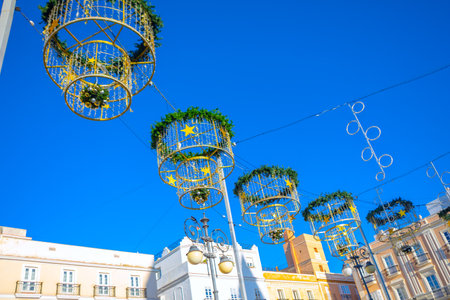 Lanterns on the streets of Lviv, Ukraine.