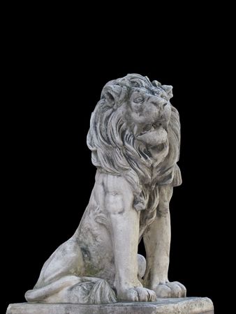 Sculpture of a lionの写真素材