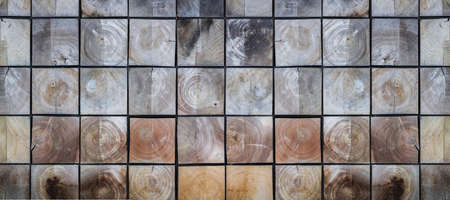 Old wooden texture square background. vintage wooden wall background and abstractの写真素材