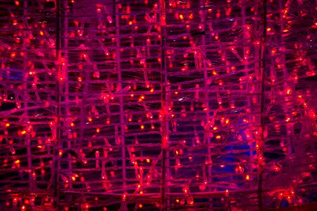 abstract red light from mini lampの写真素材