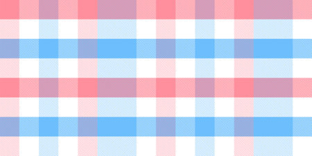 Gingham pattern background. Retro tablecloth texture. Abstract color full of Scott pattern. Pastel gingham seamless background for print on fabric. Vector artの写真素材