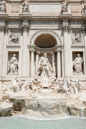 Tours to Italy, Rome. Trevi Fountain. European Architectureの写真素材