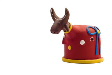 clay figure from the "Bumba meu boi"-  Brazilian folk theatrical traditionの写真素材