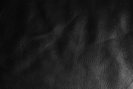 Detailed black leather texture