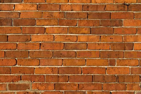 detailed old brown brick wallの写真素材