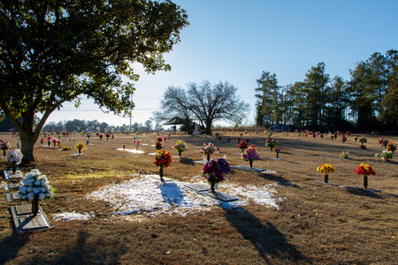 cemetery in Phenix City, Alabamaの写真素材
