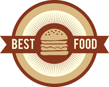 Vector illustration. Burgers grunge rubber stamp on whiteのイラスト素材