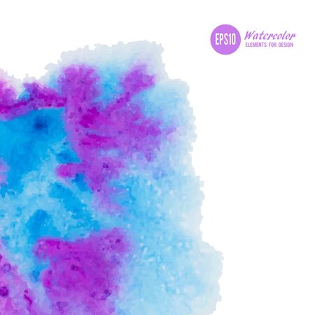 Abstract watercolor art hand paint isolated on white background.のイラスト素材