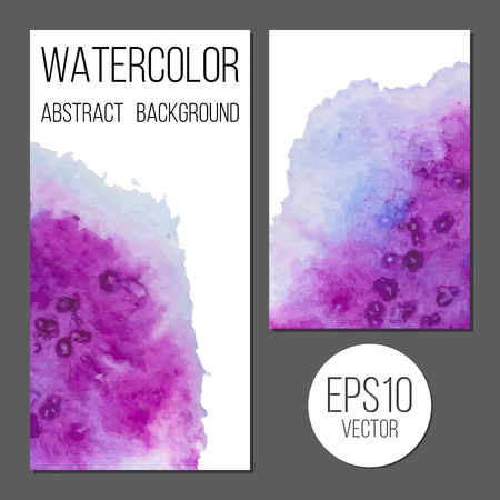 Design brochure or business card with watercolor stainsのイラスト素材