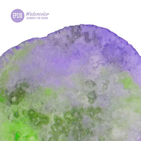 Abstract watercolor art hand paint isolated on white background.のイラスト素材