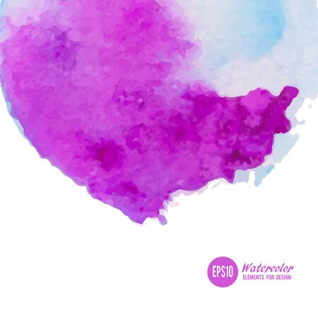 Abstract watercolor art hand paint isolated on white background.のイラスト素材