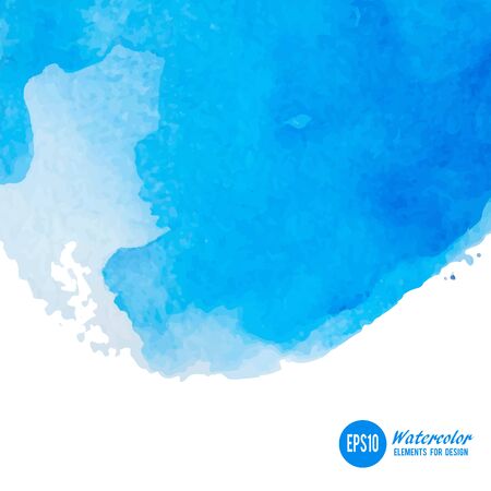 Abstract watercolor art hand paint isolated on white background.のイラスト素材