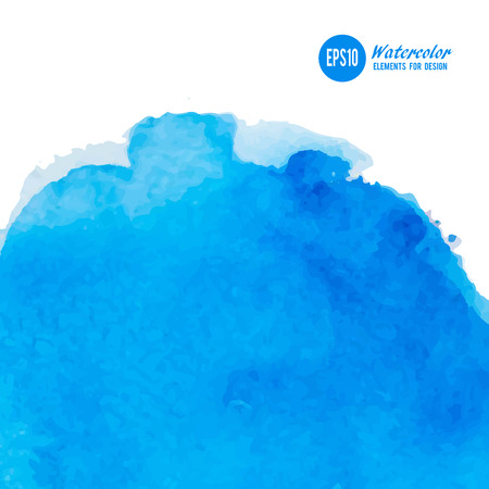 Abstract watercolor art hand paint isolated on white background.のイラスト素材