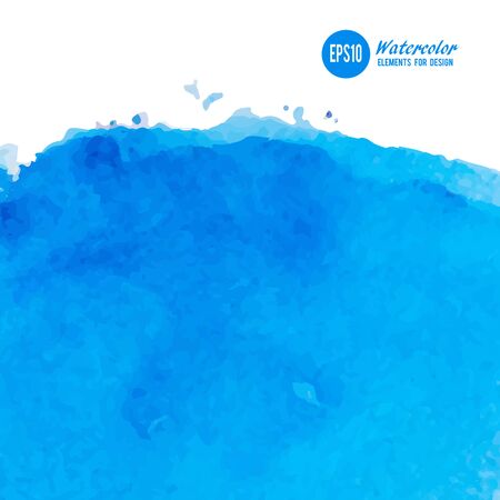 Abstract watercolor art hand paint isolated on white background.のイラスト素材